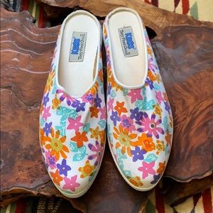 Floral slip-on shoes by Keds.